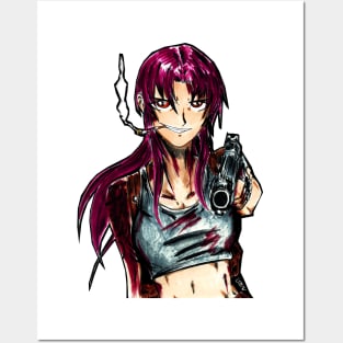 levy of black lagoon anime Posters and Art